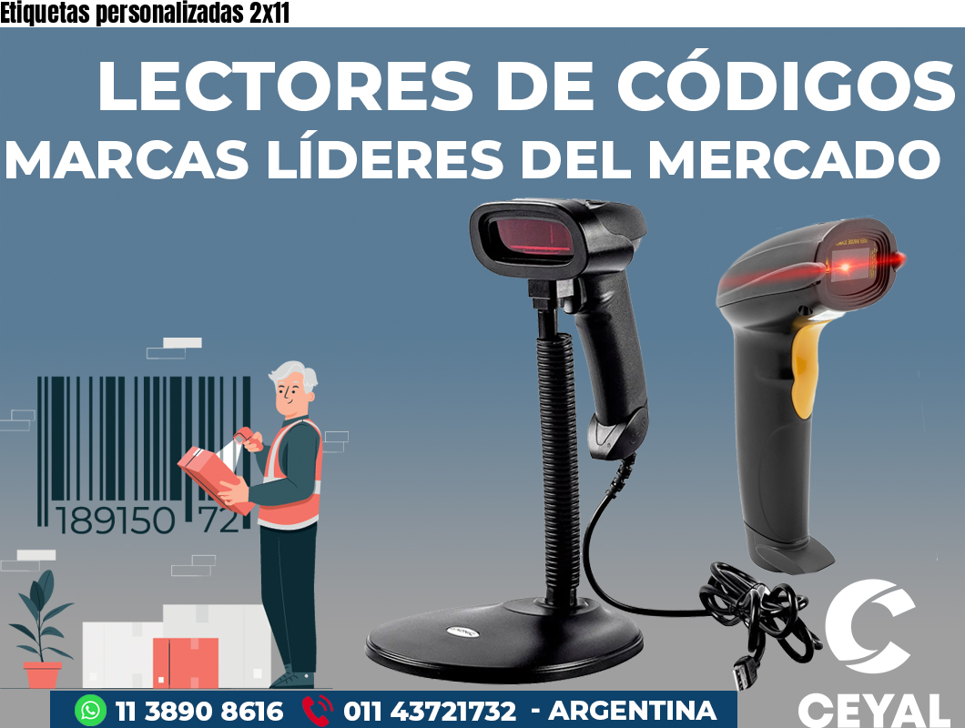 Etiquetas personalizadas 2x11