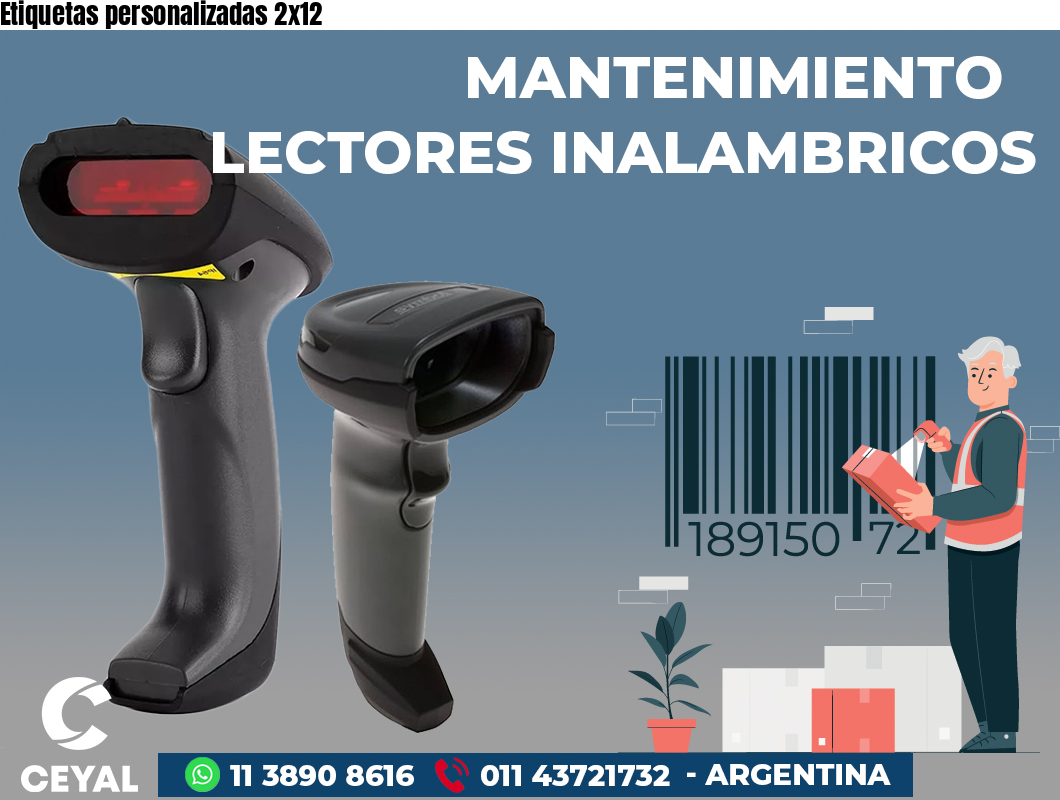 Etiquetas personalizadas 2x12