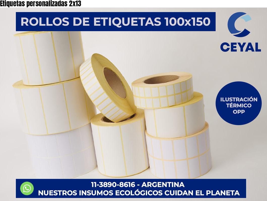 Etiquetas personalizadas 2×13