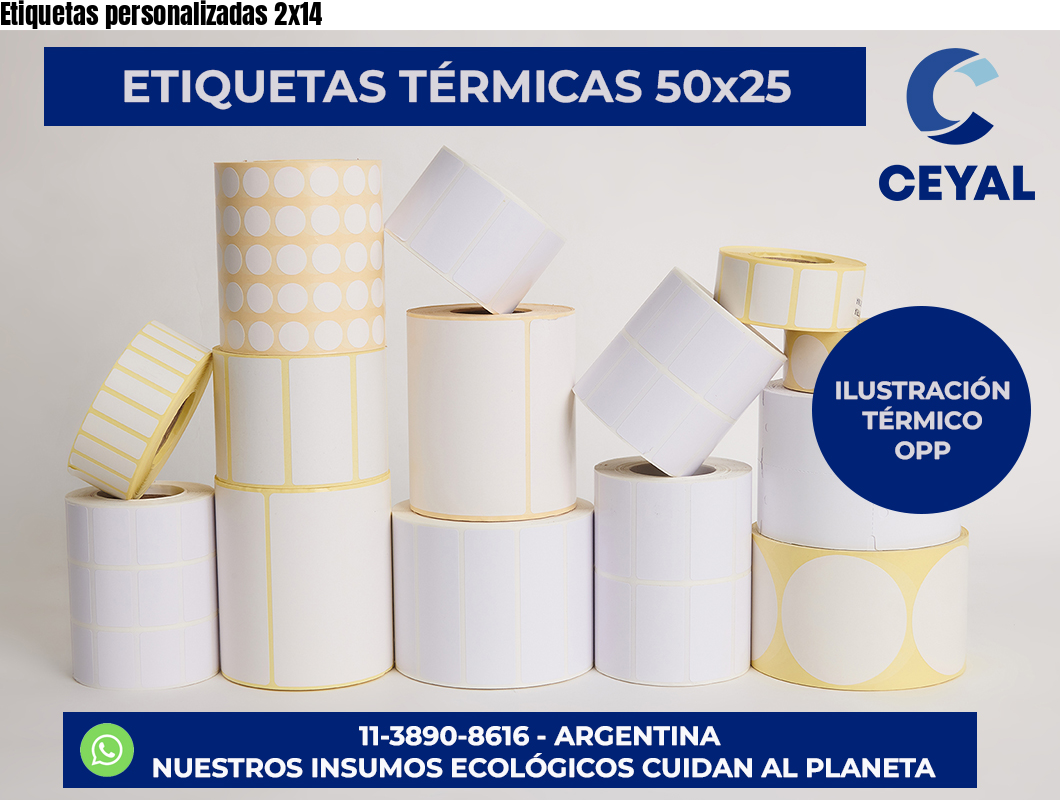 Etiquetas personalizadas 2×14