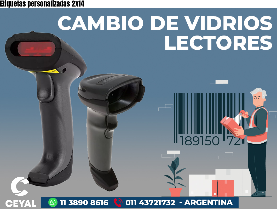 Etiquetas personalizadas 2x14