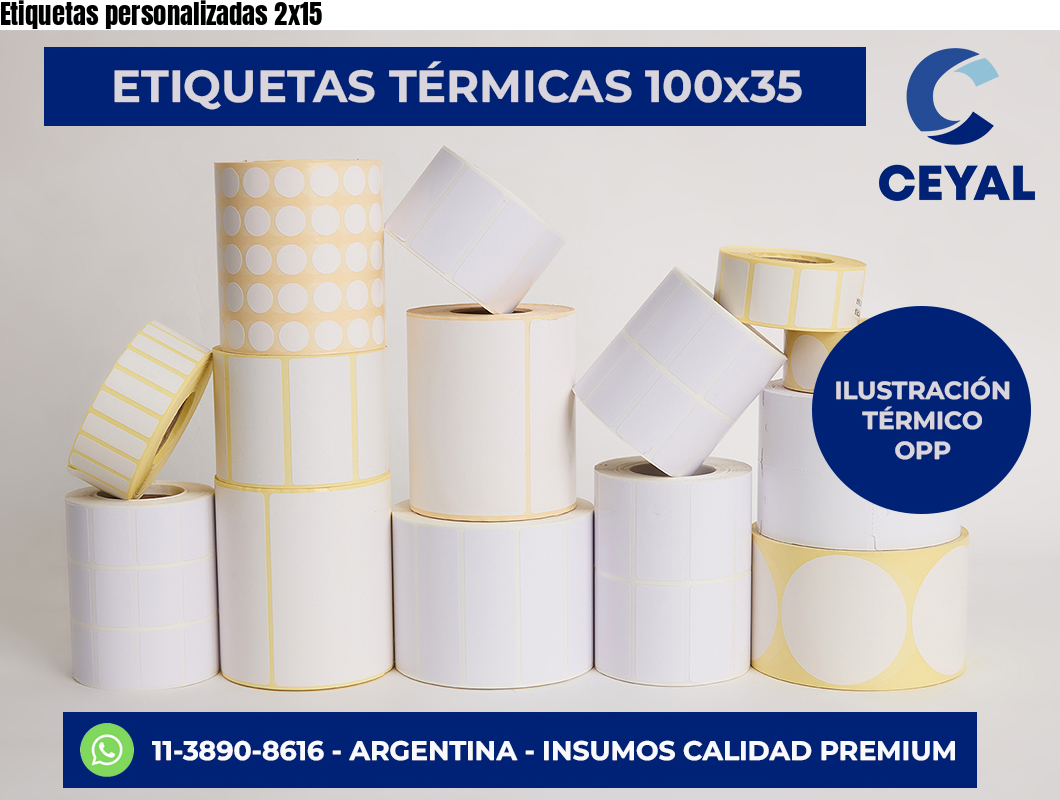Etiquetas personalizadas 2×15