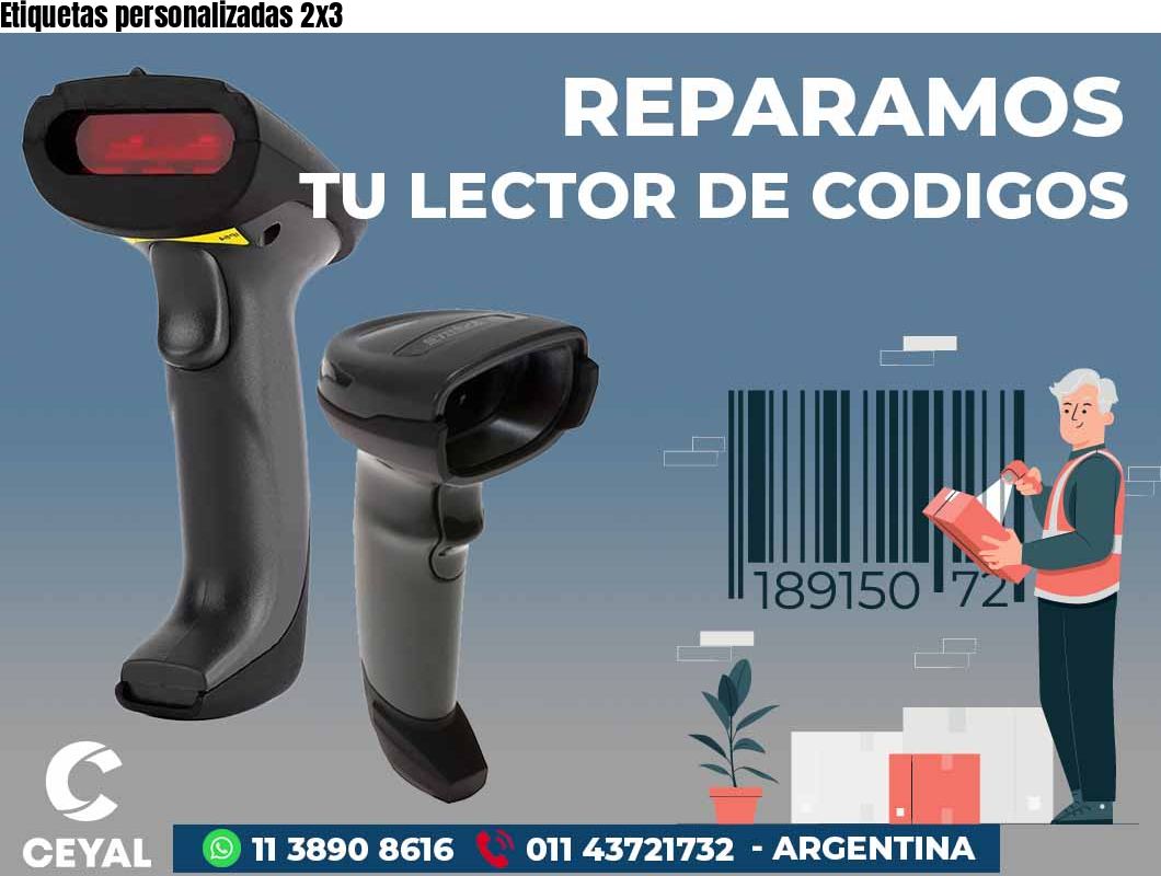 Etiquetas personalizadas 2x3