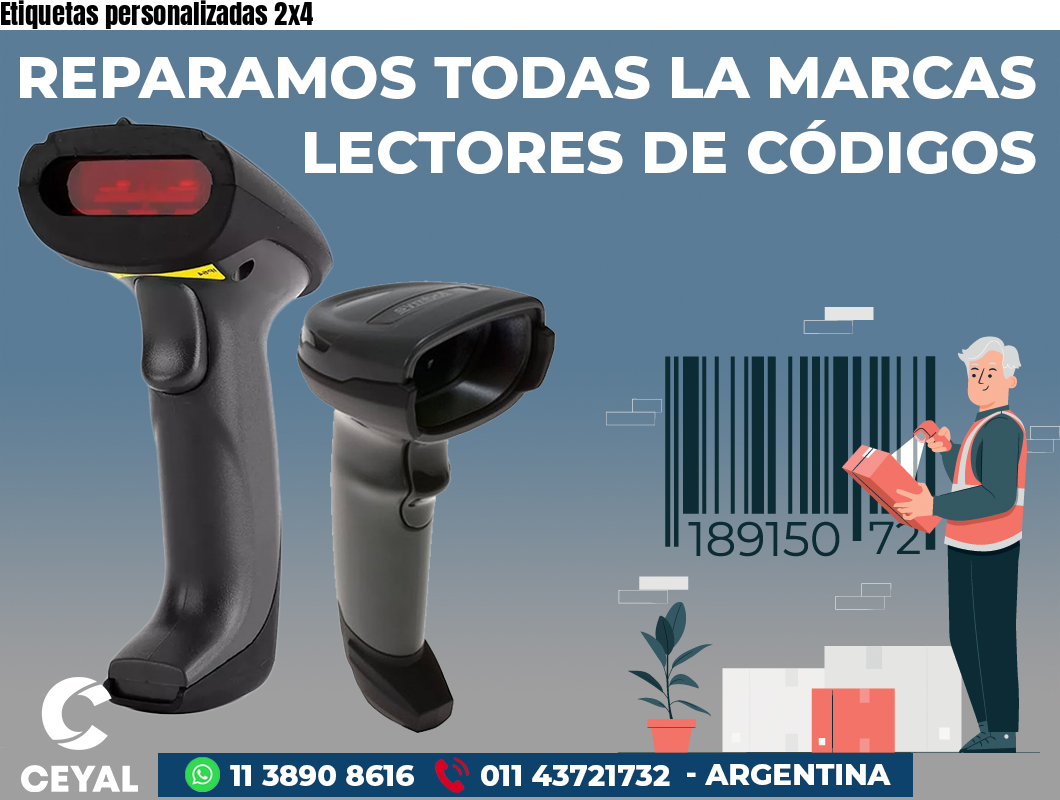 Etiquetas personalizadas 2x4