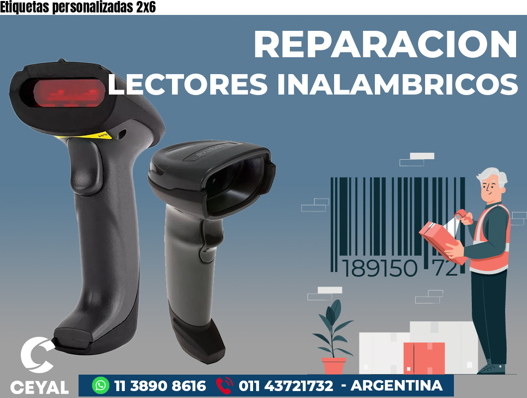 Etiquetas personalizadas 2x6