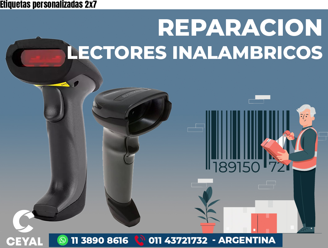 Etiquetas personalizadas 2x7