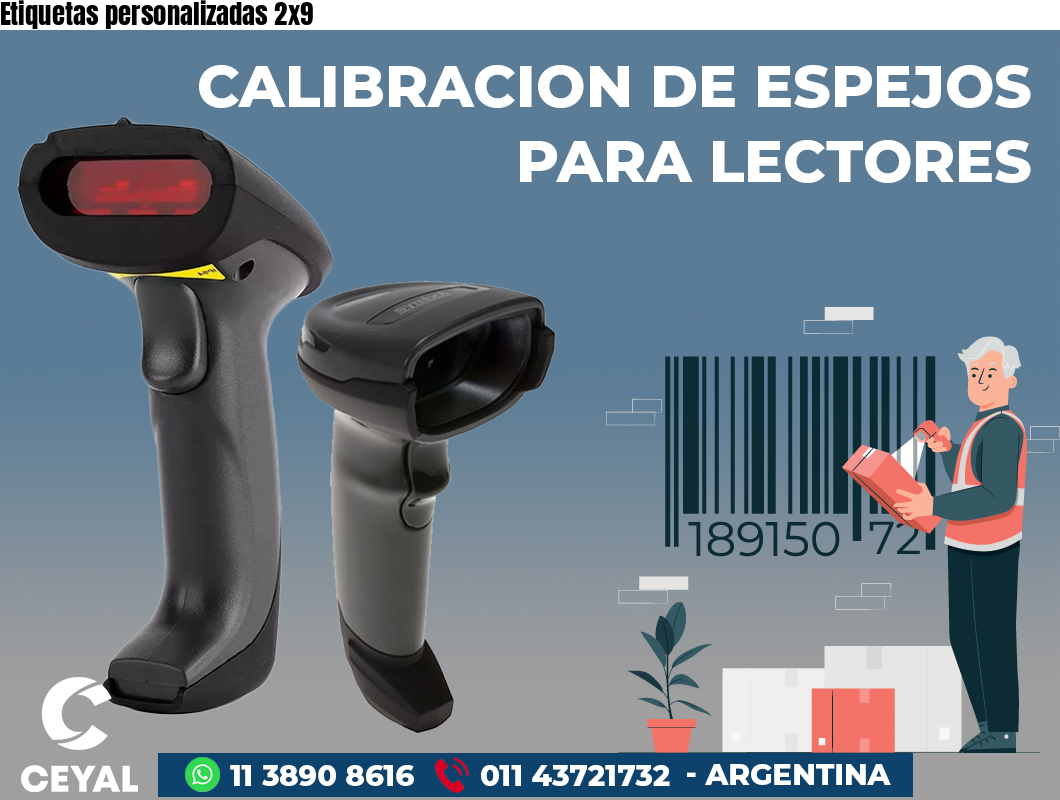 Etiquetas personalizadas 2x9