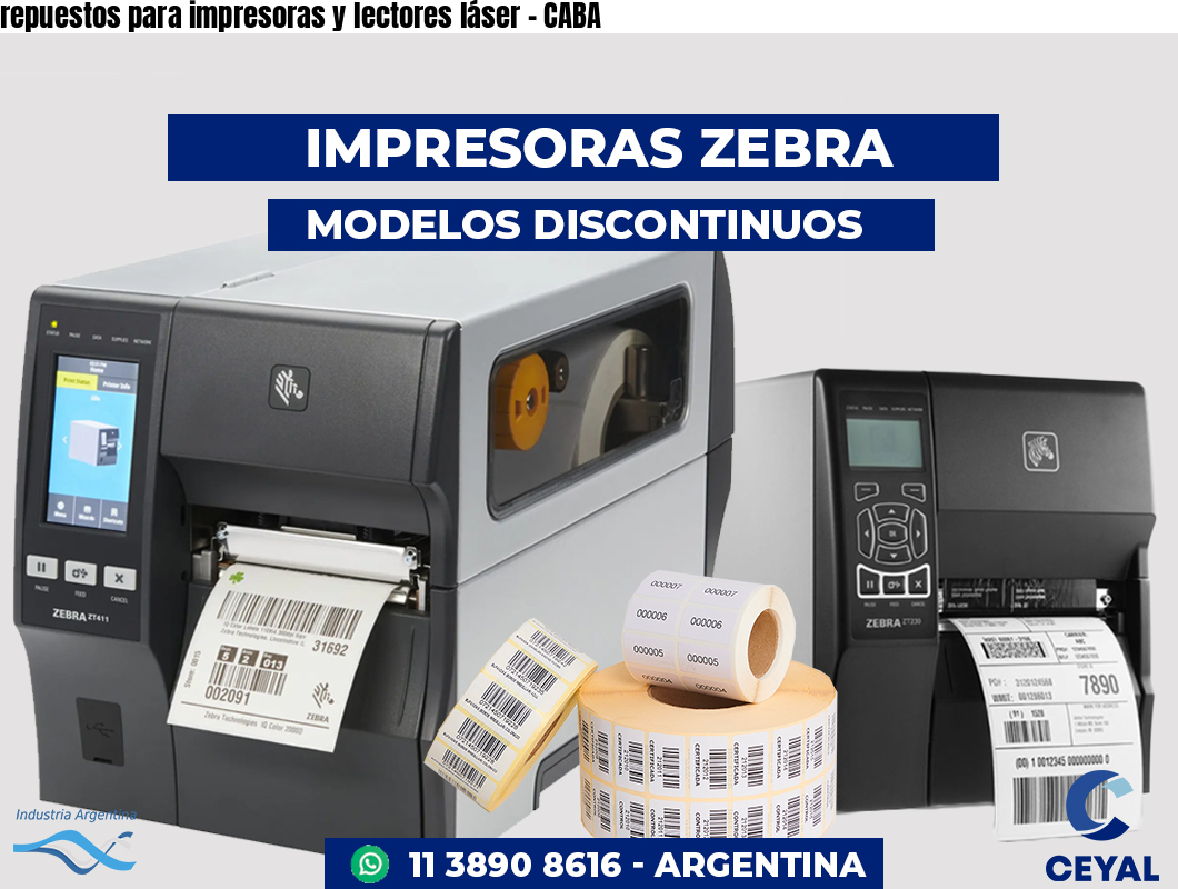 repuestos para impresoras y lectores láser - CABA