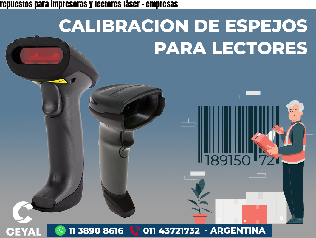 repuestos para impresoras y lectores láser - empresas