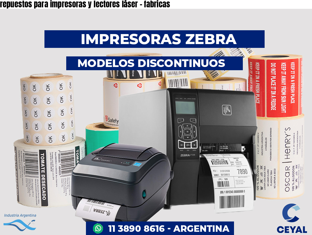 repuestos para impresoras y lectores láser - fabricas
