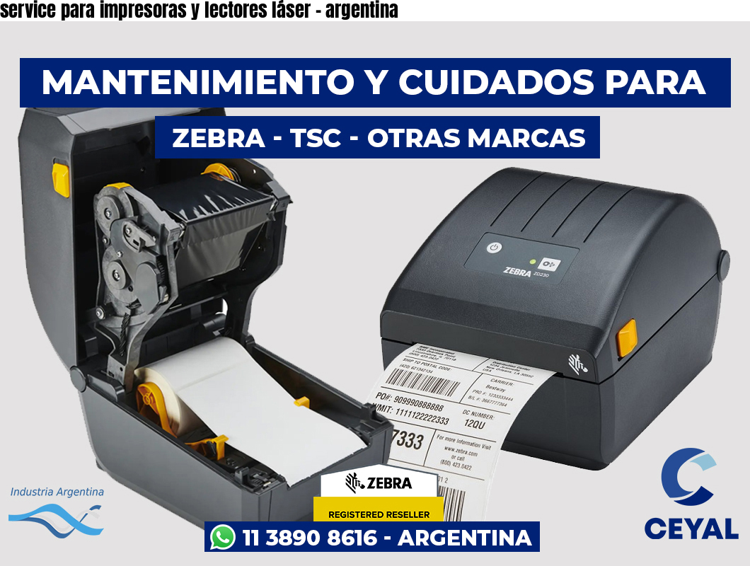 service para impresoras y lectores láser - argentina