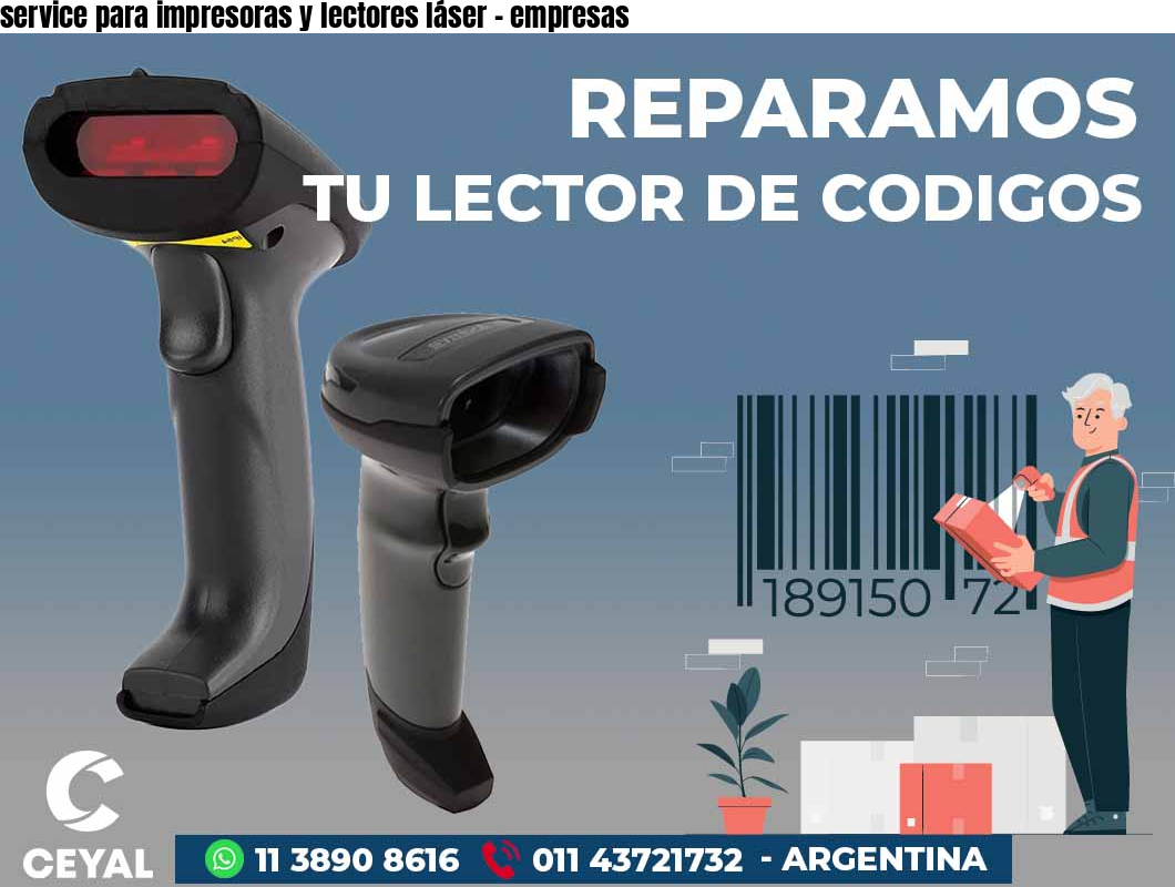 service para impresoras y lectores láser - empresas