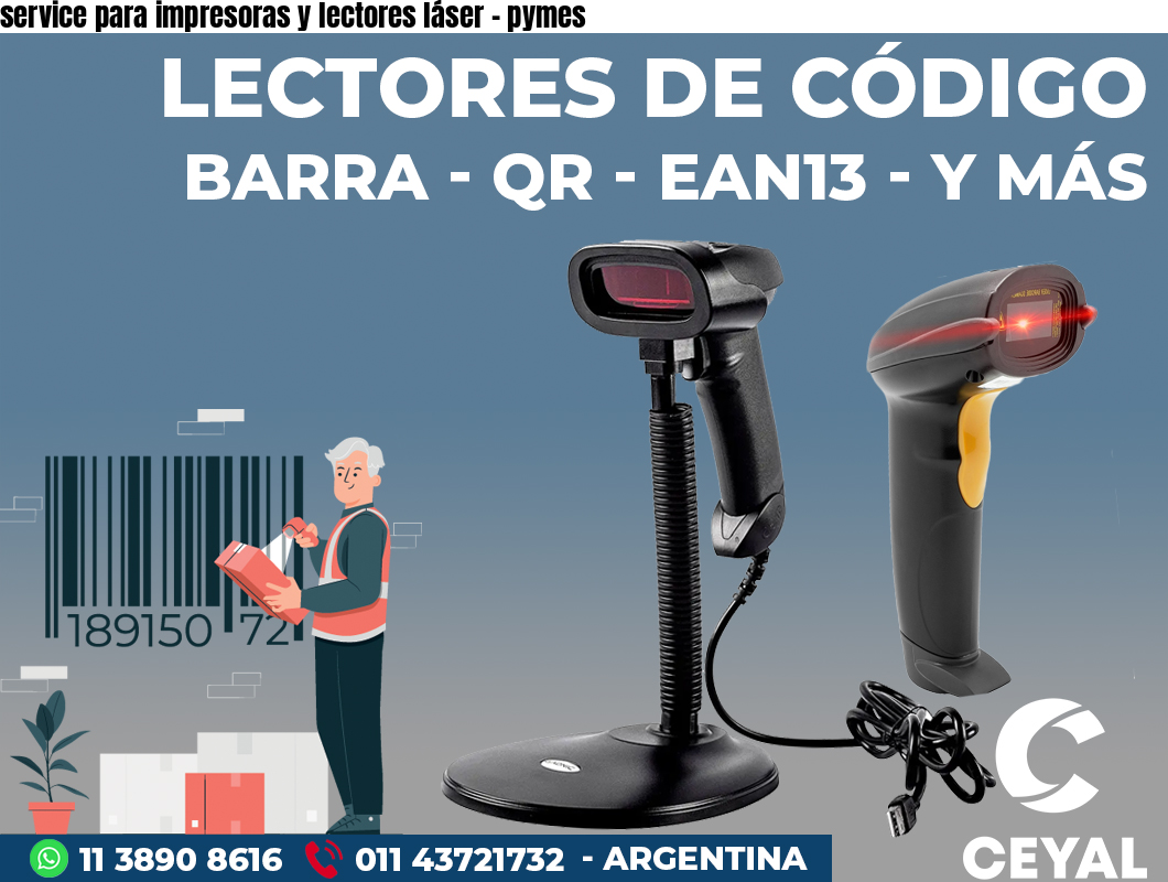 service para impresoras y lectores láser - pymes