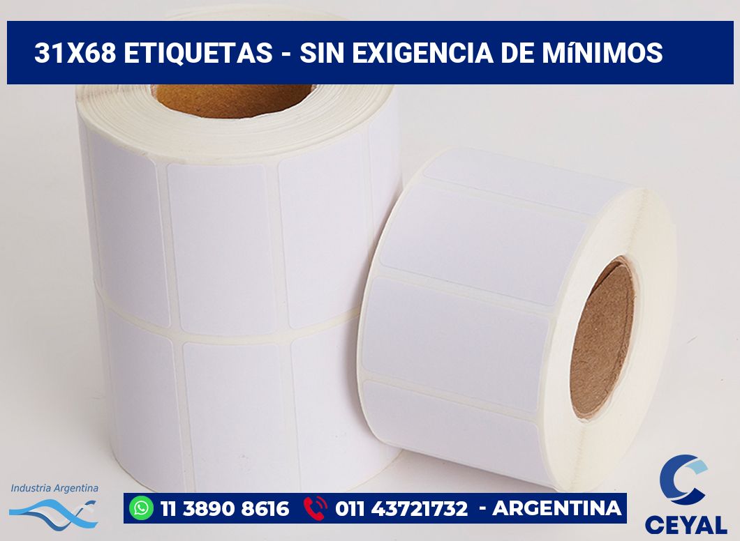 31x68 Etiquetas
