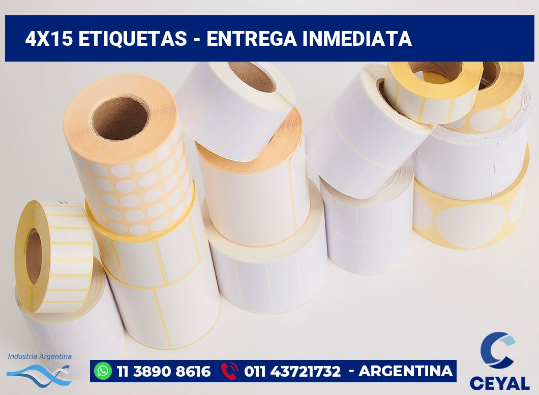 4x15 Etiquetas