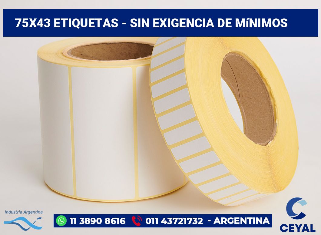 75x43 Etiquetas
