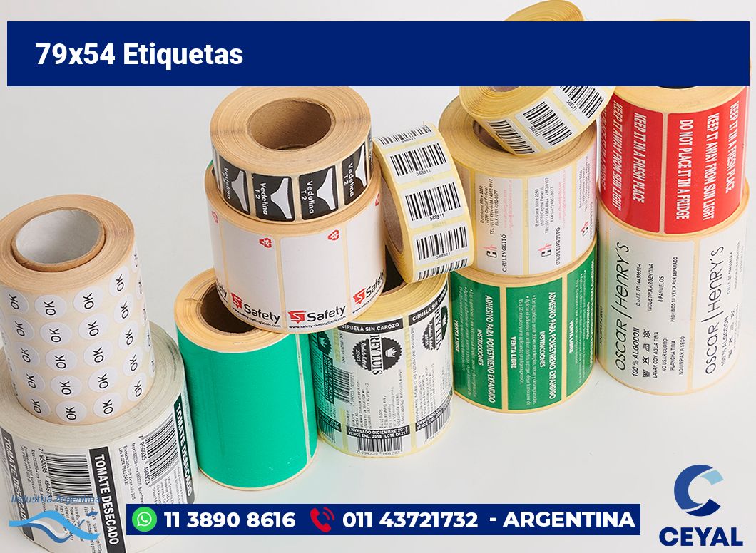 79×54 Etiquetas