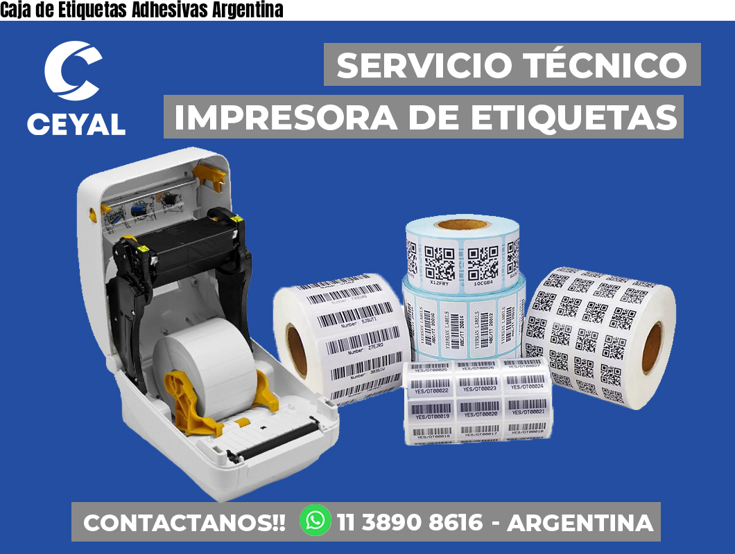 Caja de Etiquetas Adhesivas Argentina