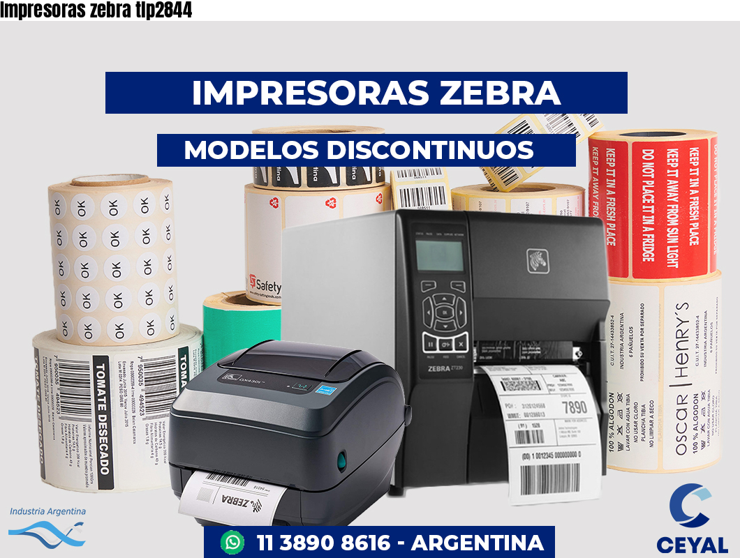 Impresoras zebra tlp2844