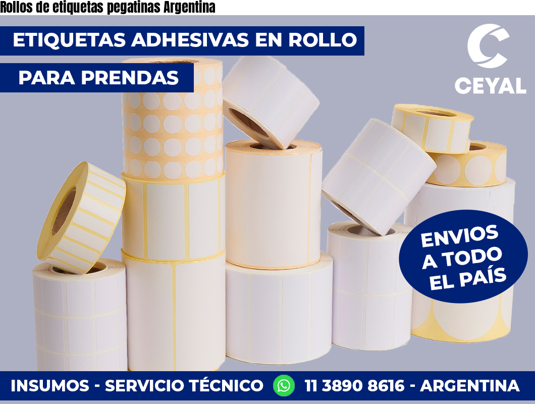 Rollos de etiquetas pegatinas Argentina