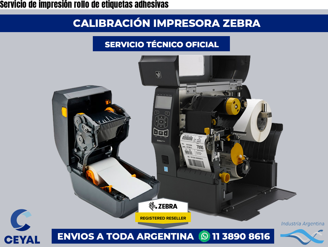 Servicio de impresión rollo de etiquetas adhesivas