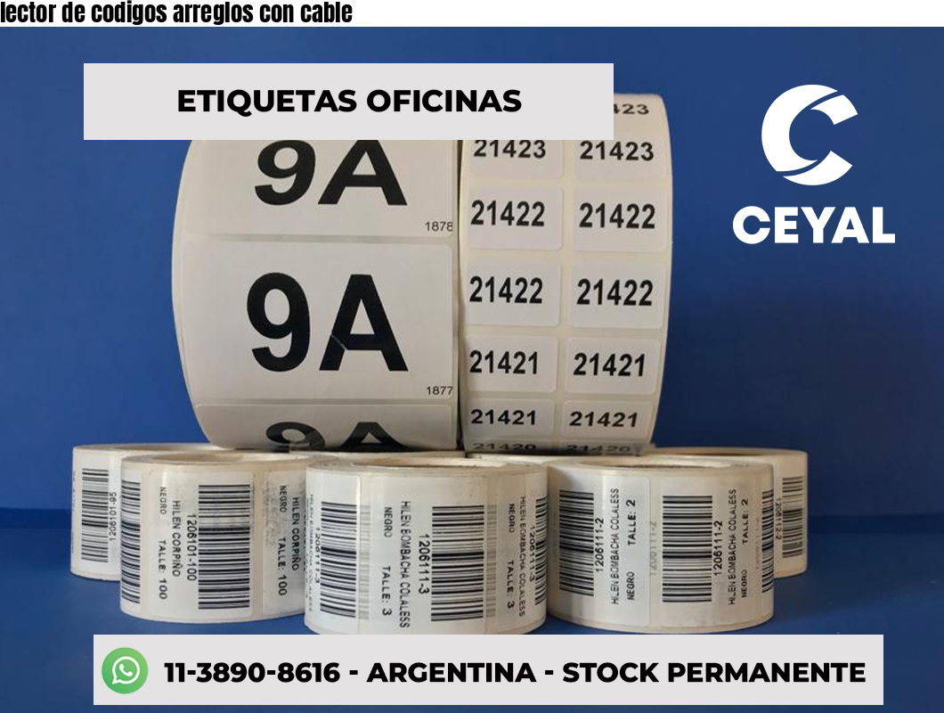 lector de codigos arreglos con cable