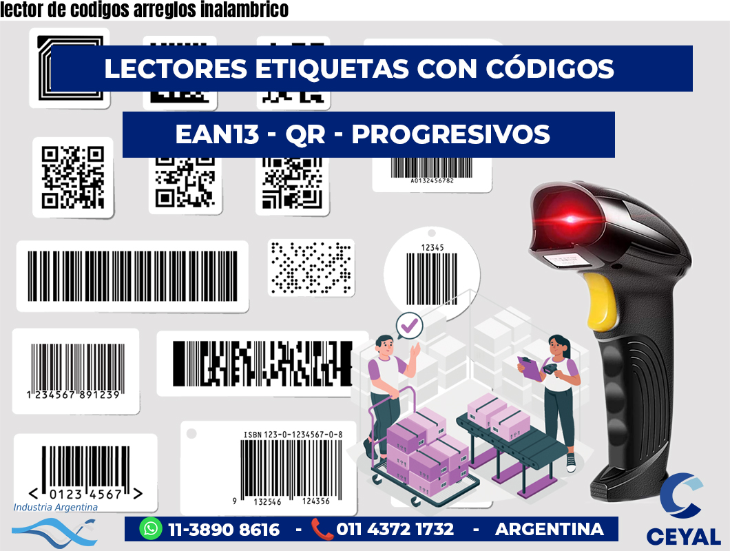 lector de codigos arreglos inalambrico