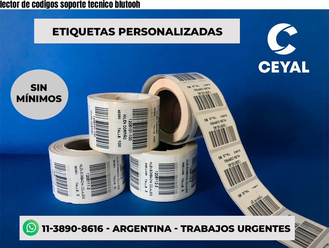 lector de codigos soporte tecnico blutooh