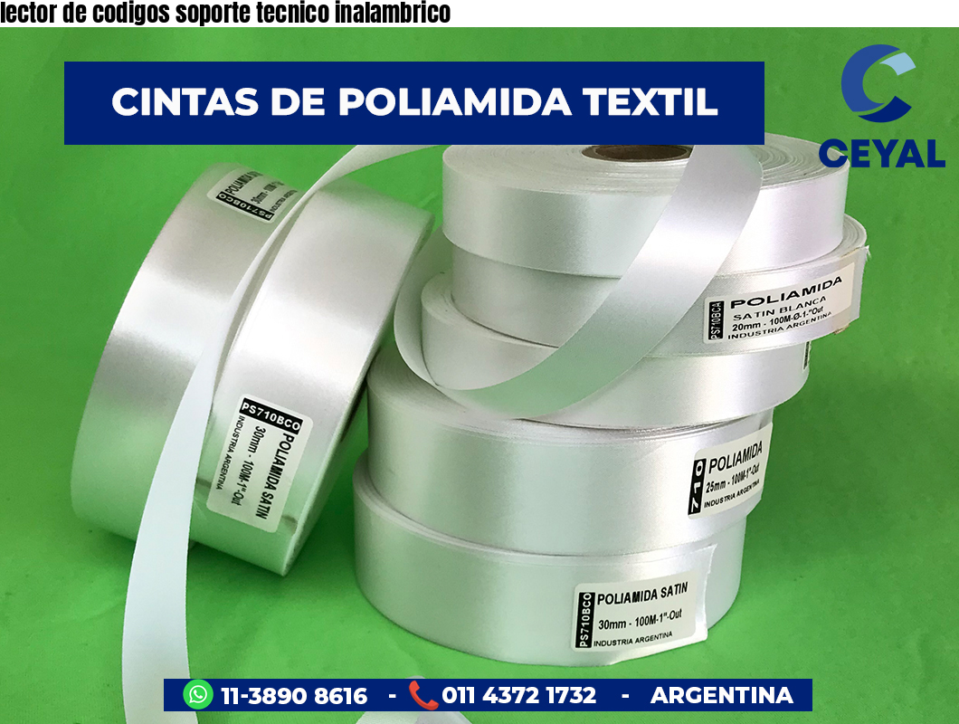 lector de codigos soporte tecnico inalambrico