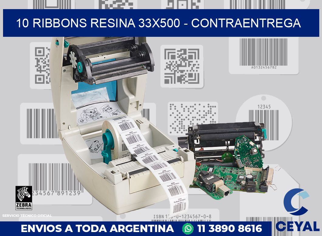 10 Ribbons resina 33x500 - contraentrega