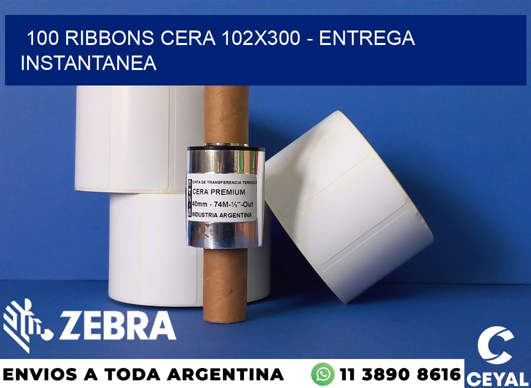 100 Ribbons cera 102x300 - entrega instantanea