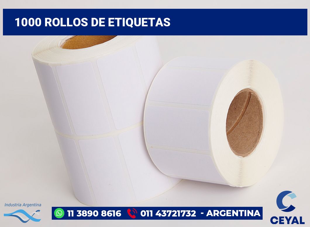 1000 Rollos de etiquetas