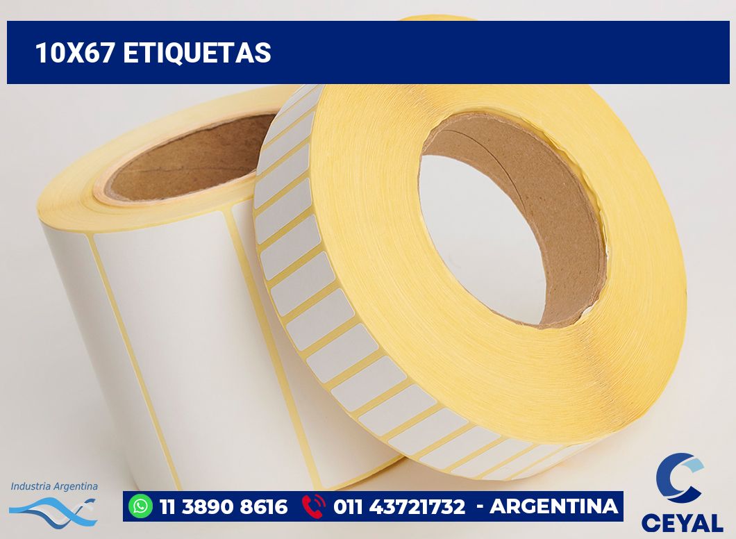 10x67 Etiquetas