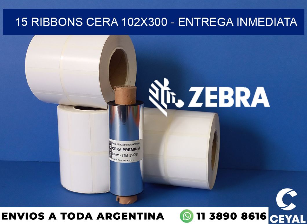 15 Ribbons cera 102x300 - Entrega inmediata