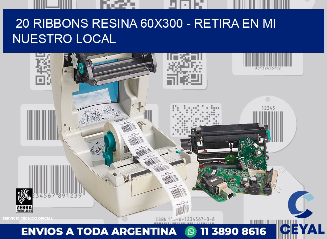 20 Ribbons resina 60x300 - retira en mi nuestro local