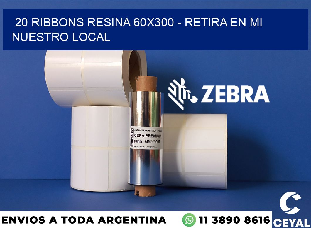 20 Ribbons resina 60x300 - retira en mi nuestro local