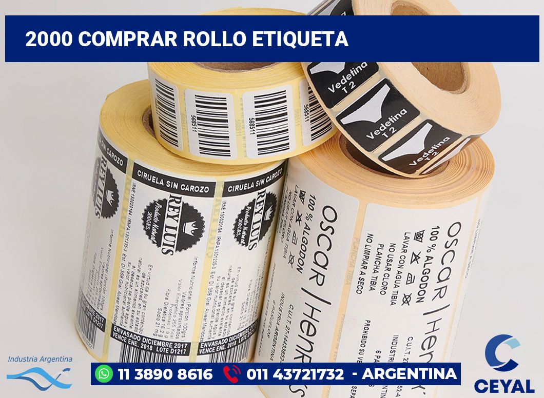 2000 Comprar rollo etiqueta