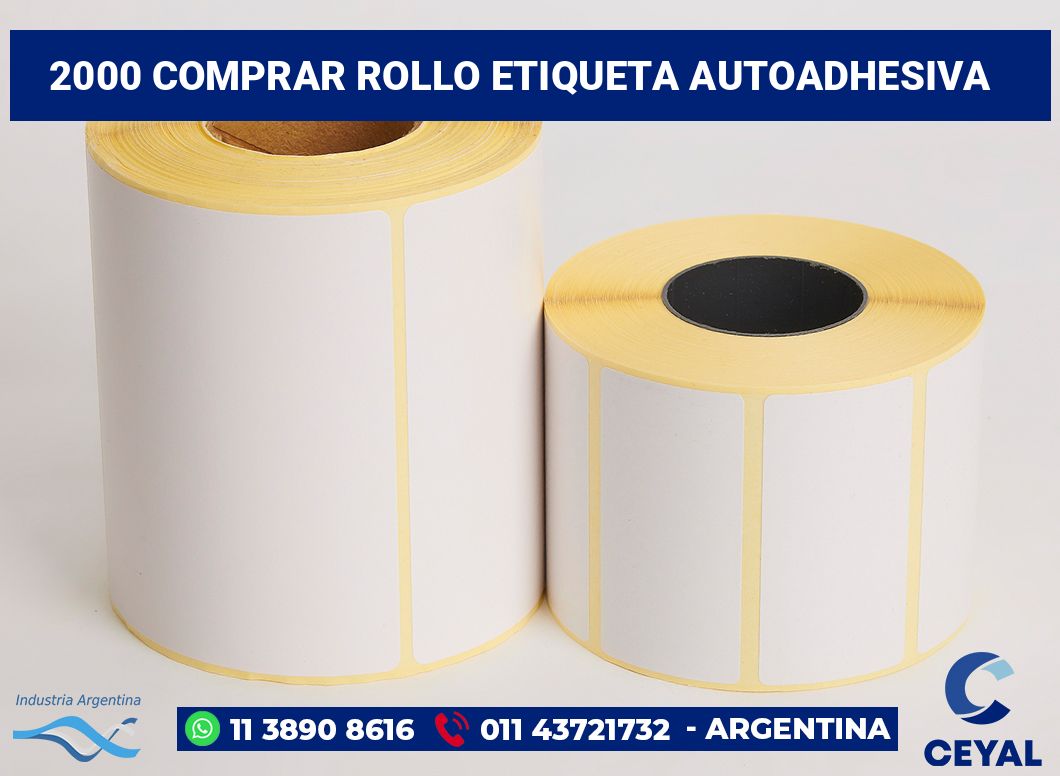 2000 Comprar rollo etiqueta autoadhesiva