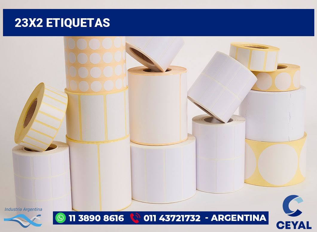 23x2 Etiquetas