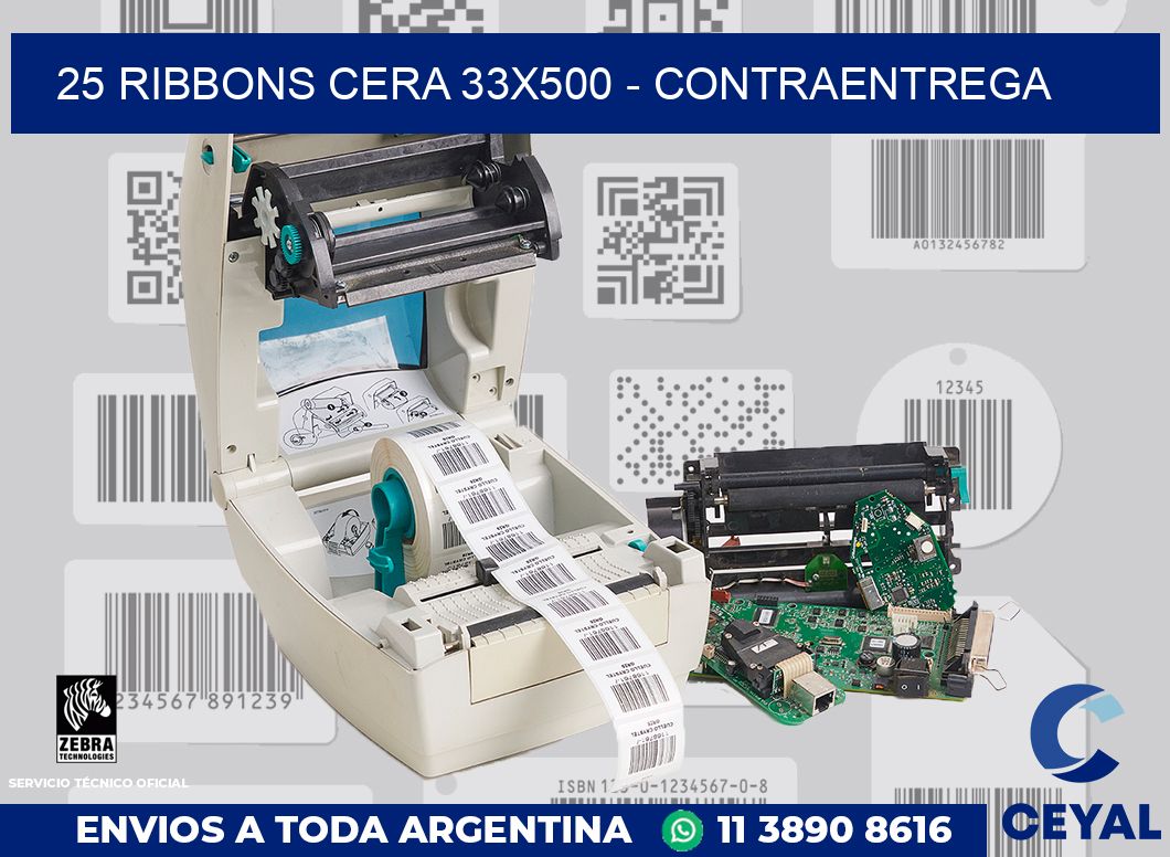 25 Ribbons cera 33x500 - contraentrega
