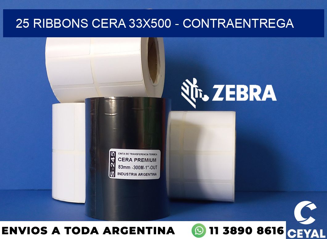 25 Ribbons cera 33x500 - contraentrega