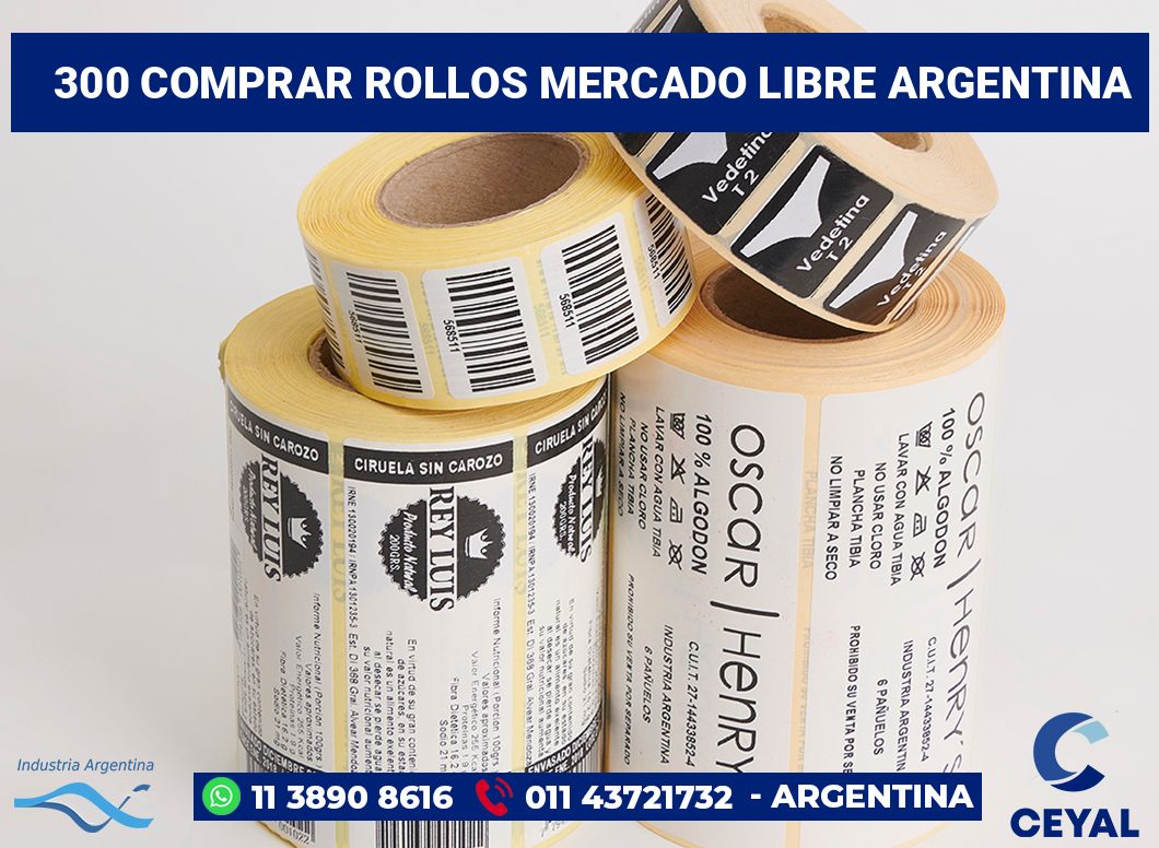 300 Comprar rollos mercado libre argentina