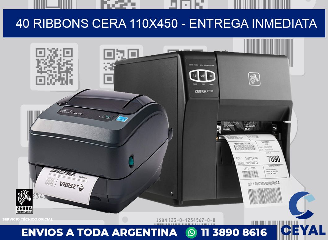 40 Ribbons cera 110x450 - Entrega inmediata