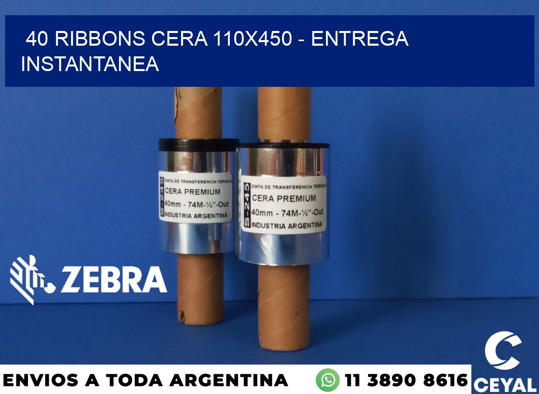 40 Ribbons cera 110x450 - entrega instantanea