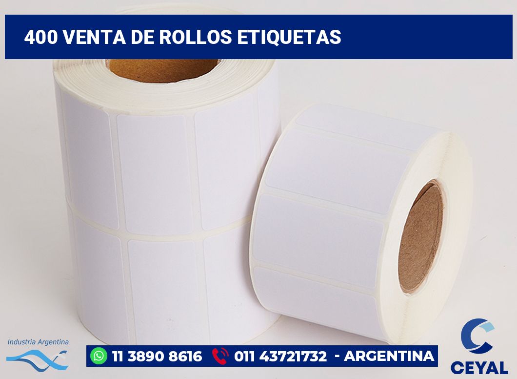 400 Venta de rollos etiquetas