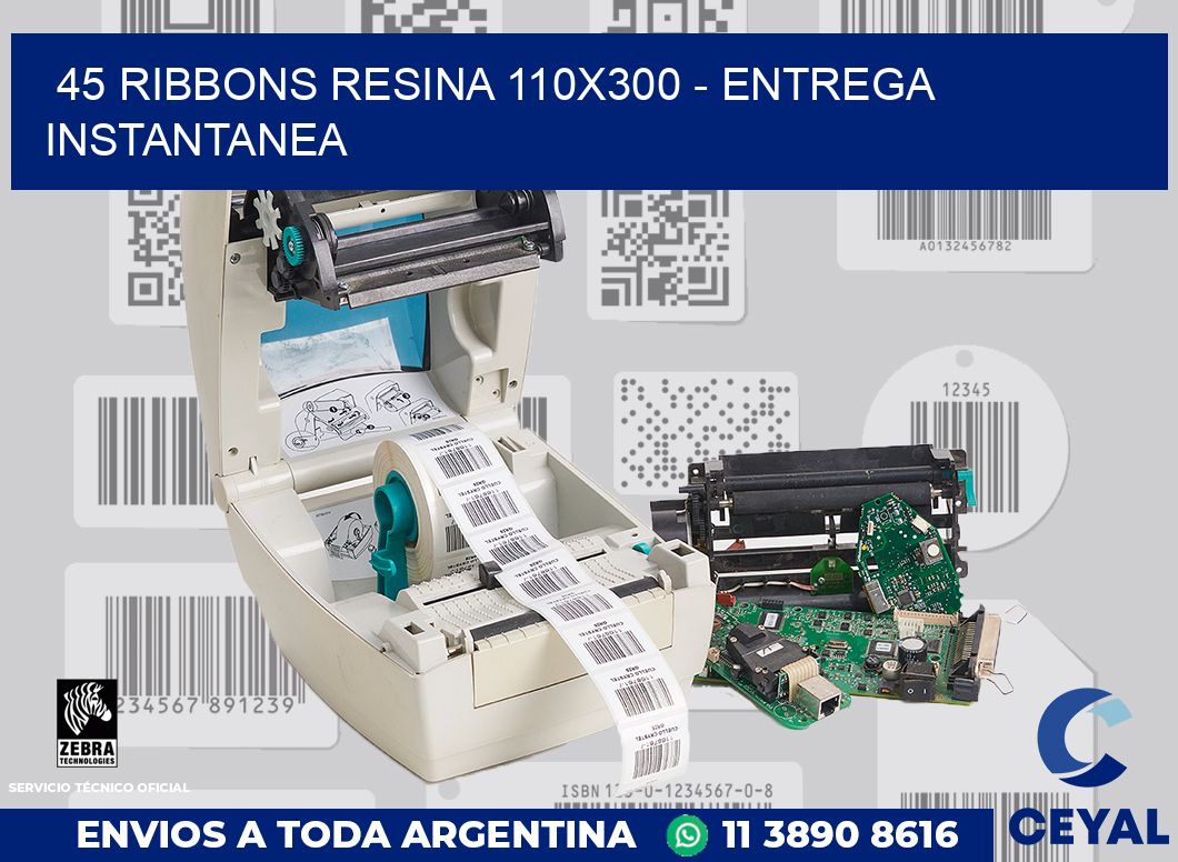 45 Ribbons resina 110x300 - entrega instantanea