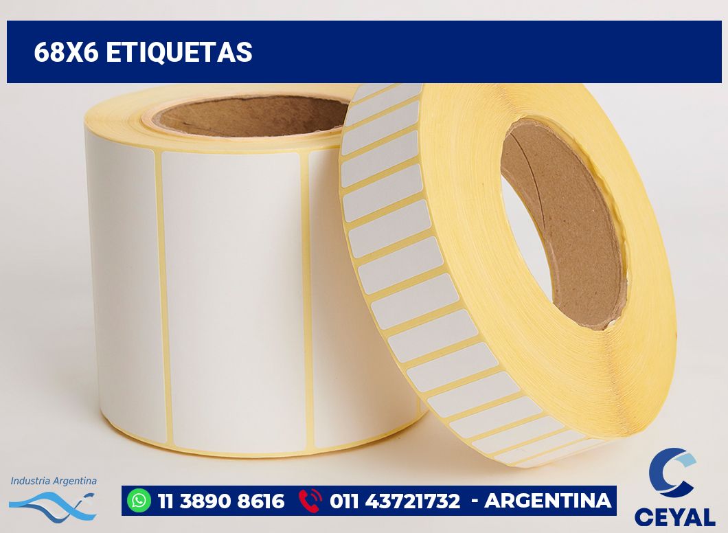 68x6 Etiquetas