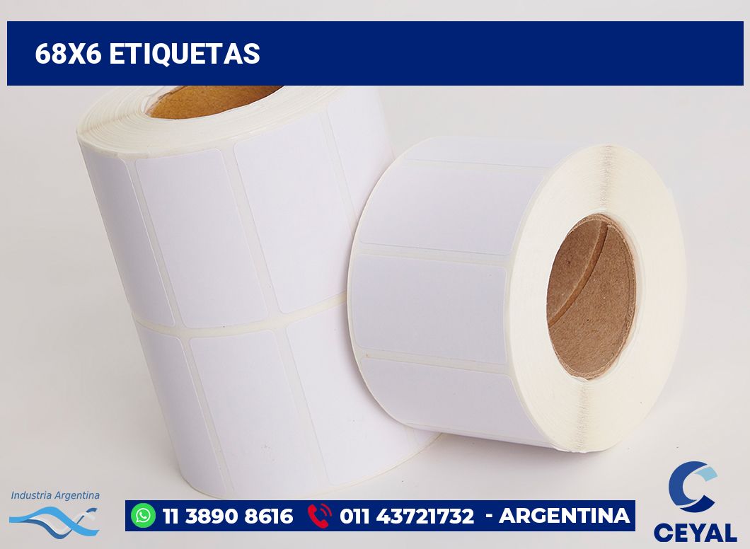 68x6 Etiquetas