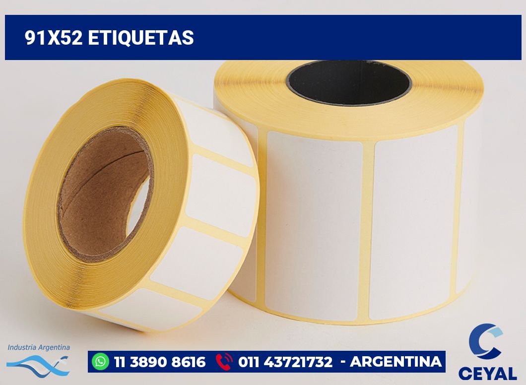 91x52 Etiquetas