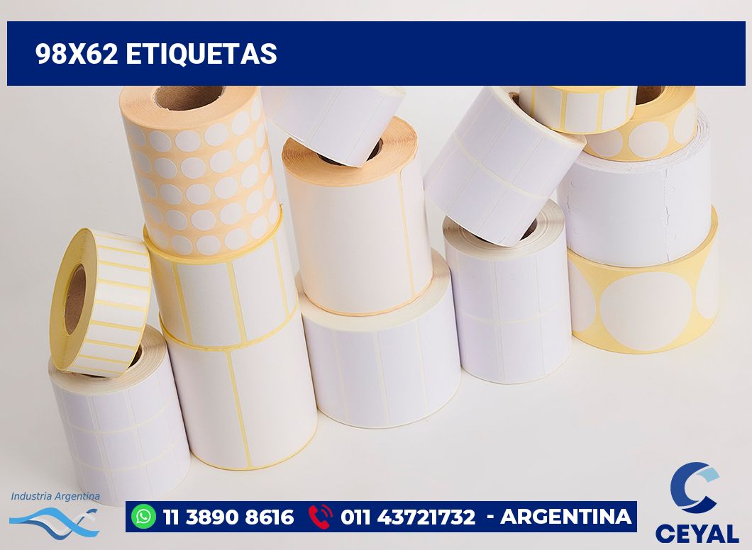 98x62 Etiquetas